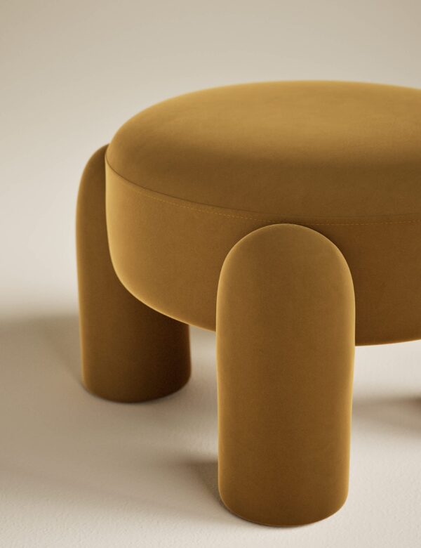 Addy Velvet Footstool