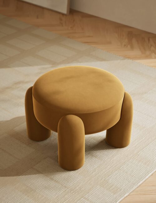 Addy Velvet Footstool Addy Velvet Footstool