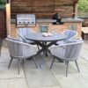 Aspen 4 Seater Round Garden Table & Chairs