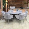 Aspen 6 Seater Round Garden Table & Chairs