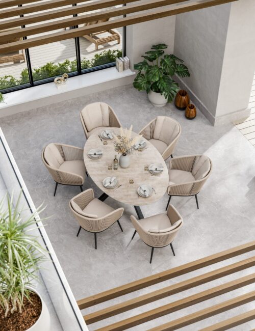 Bali 6 Seater Dining Set