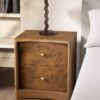 Burl Bedside Table