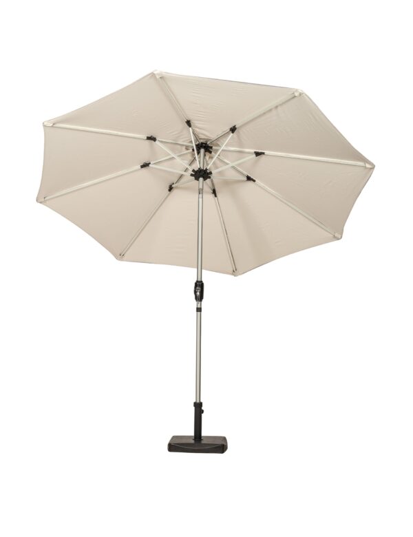 Crank and Tilt LED Strip Parasol