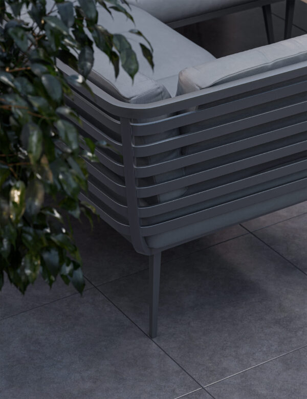 Mayfair Fire Pit Corner Lounging Set With 2 Benches