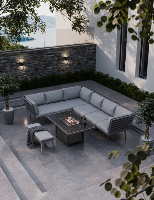 Mayfair Garden Firepit Lounge Set