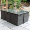 Paris 10 Seater Rattan Garden Cube Dining Set