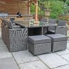 Paris 10 Seater Rattan Garden Cube Dining Set