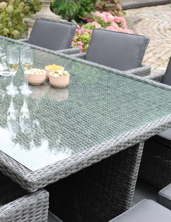 Paris 10 Seater Rattan Garden Cube Dining Set