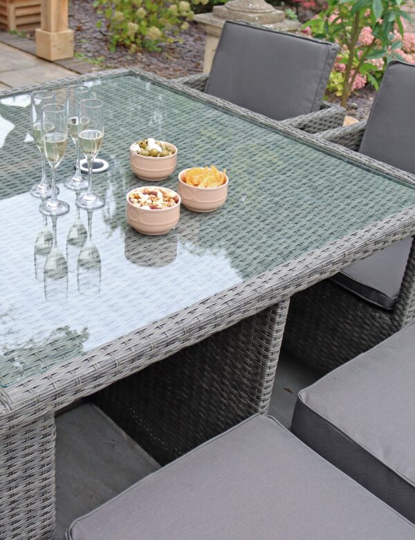 Paris 8 Seater Rattan Garden Cube Dining Set
