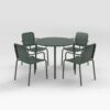 Porto 4 Seater Round Garden Table & Chairs