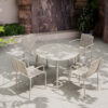 Porto 4 Seater Round Garden Table & Chairs