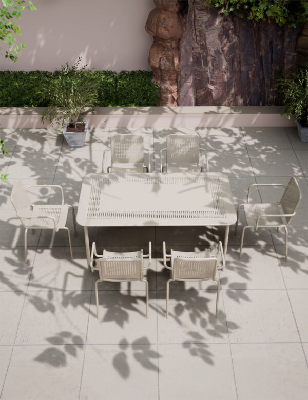 Porto 6 Seater Rectangle Garden Table & Chairs