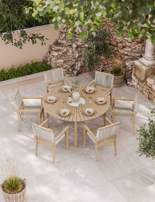 Roma 6 Seater Garden Table and Chairs