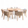 Roma 6 Seater Garden Table and Chairs