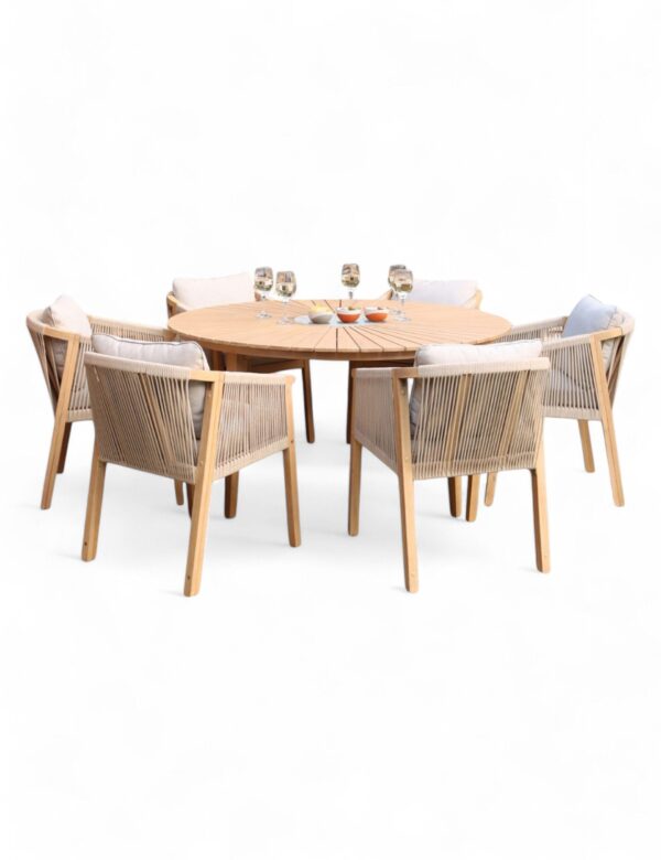 Roma 6 Seater Garden Table and Chairs