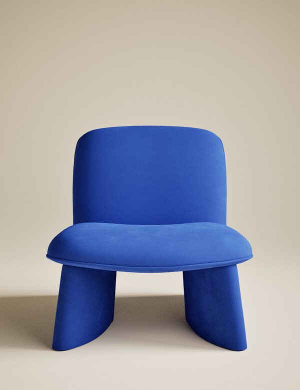 Slipper Velvet Accent Chair