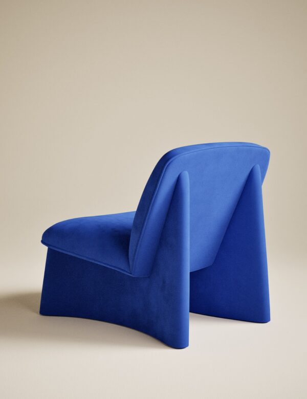 Slipper Velvet Accent Chair