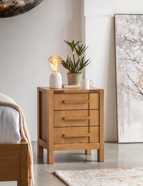 Sonoma™ 3 Drawer Bedside Table