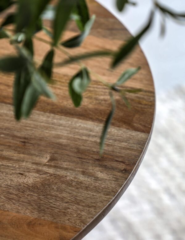 Voss Mango Wood Round Dining Table