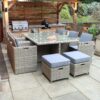 Wentworth Rattan 10 Seater Garden Dining Set