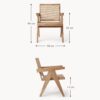 Armchair Sissi with Viennese Wickerwork