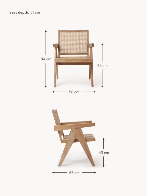 Armchair Sissi with Viennese Wickerwork