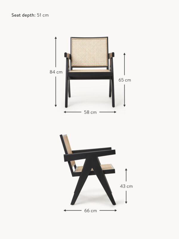 Armchair Sissi with Viennese Wickerwork