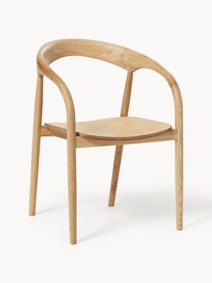 Ash Wood Dining Chair Camille with Armrests
