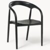 Ash Wood Dining Chair Camille with Armrests