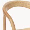 Ash Wood Dining Chair Camille with Armrests