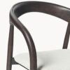 Ash Wood Dining Chair Camille with Seat Cushion