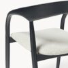 Ash Wood Dining Chair Camille with Seat Cushion