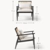 Birch Wood Lounge Chair Manuell
