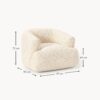 Bouclé Armchair Sofia