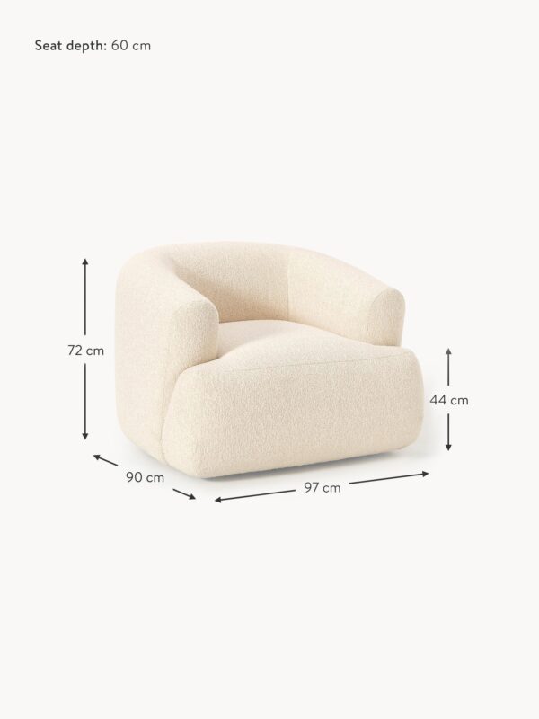 Bouclé Armchair Sofia