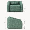 Bouclé Chair Bed Eliot