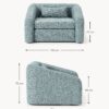 Bouclé Chair Bed Eliot