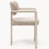 Bouclé Dining Chair Adrien with Armrests