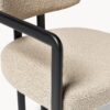 Bouclé Dining Chair Adrien with Armrests