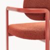 Bouclé Dining Chair Adrien with Armrests