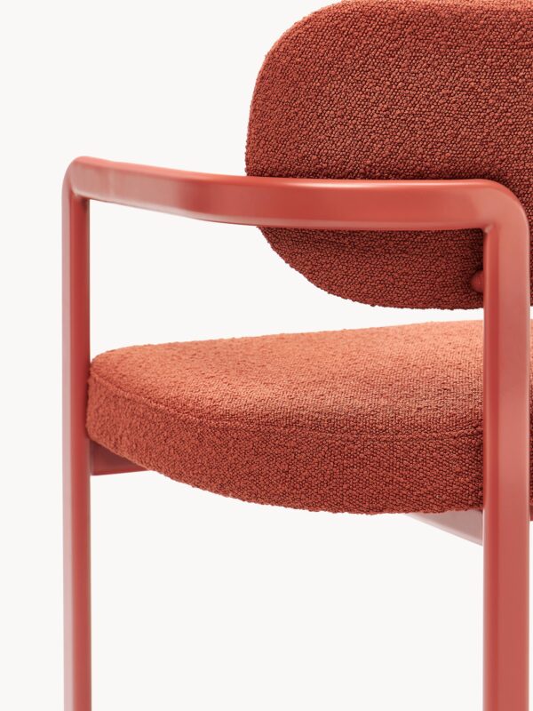 Bouclé Dining Chair Adrien with Armrests