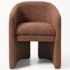 Bouclé Dining Chair Mairo with Armrests