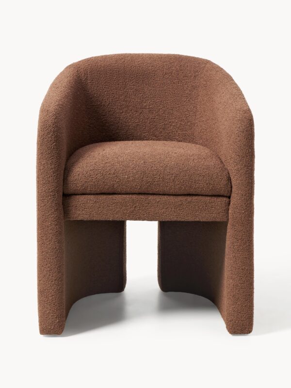 Bouclé Dining Chair Mairo with Armrests