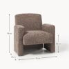 Bouclé Lounge Chair Aven