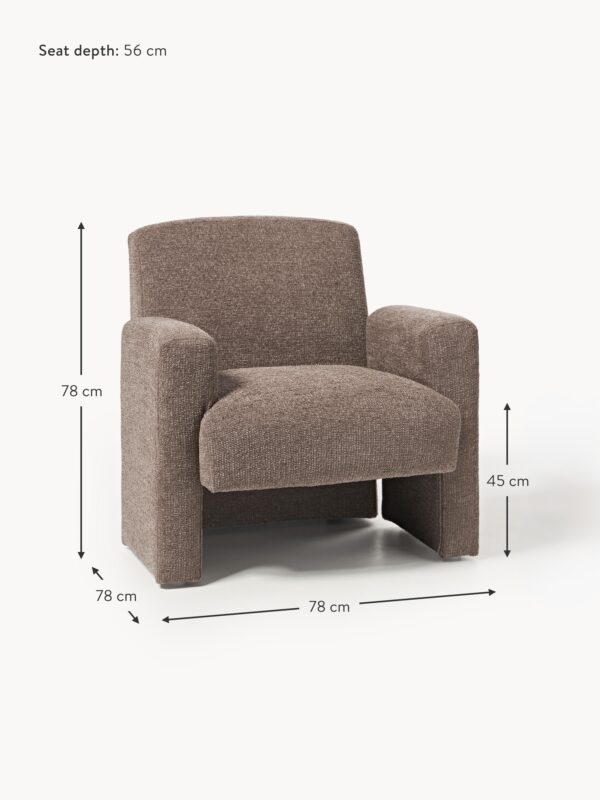 Bouclé Lounge Chair Aven