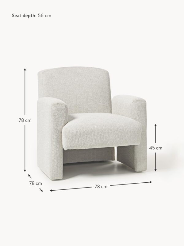 Bouclé Lounge Chair Aven
