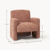 Bouclé Lounge Chair Aven