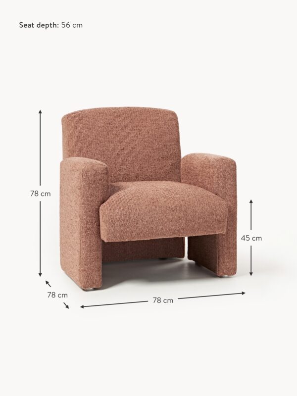 Bouclé Lounge Chair Aven