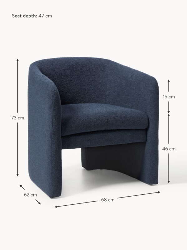 Bouclé Lounge Chair Mairo