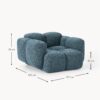 Bouclé Lounge Chair Tayla